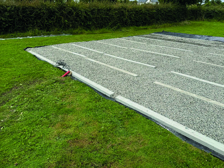 solar panels on the ground