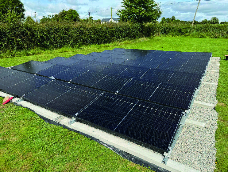 GROUND MOUNTED SOLAR PANELS