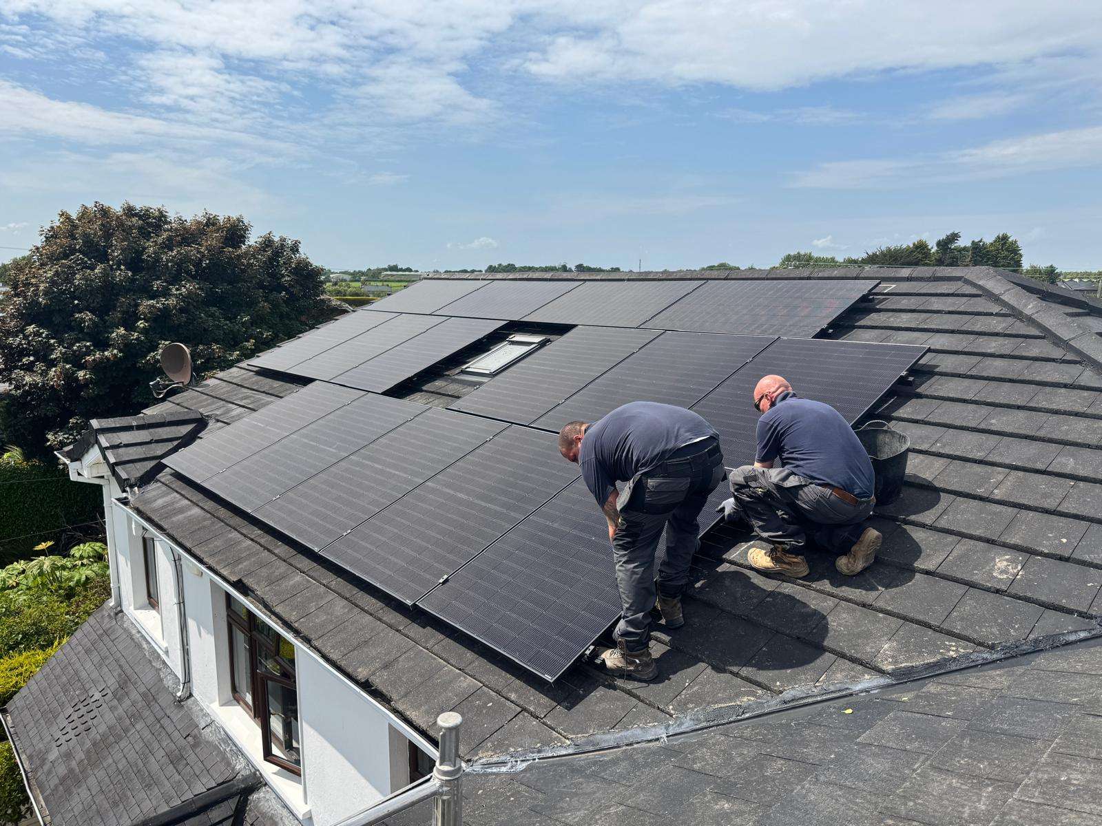 Solar panels in Rush Co. Dublin